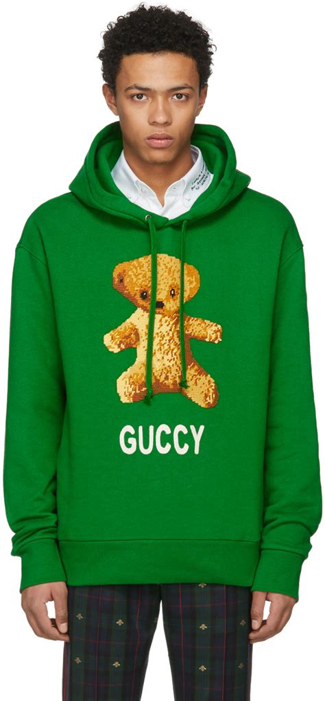 teddy bear gucci hoodie|harry styles gucci bear.